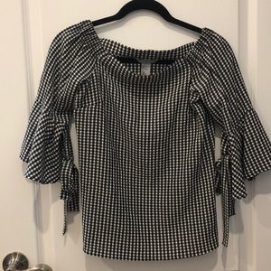 H&M Women’s Gingham Top, Size 4